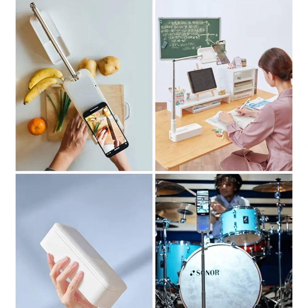 Content Creating Phone Stand 360° Rotate Dual Spindle